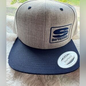 Superwinch Gray and Navy Blue Snapback Hat